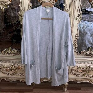 DONNI. Gray Textured Cardigan